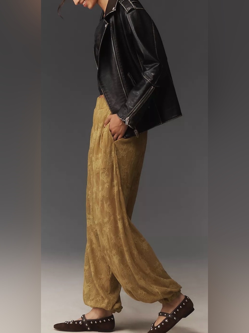 Anthro Maeve Lace Ballon Pants